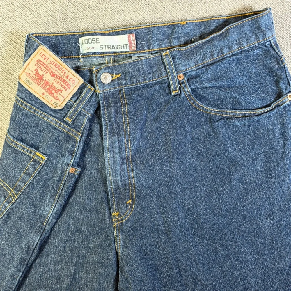 Vintage Levi's 569 Loose Straight Jeans Mens‎ 40/32 Blue Denim Classic Fit